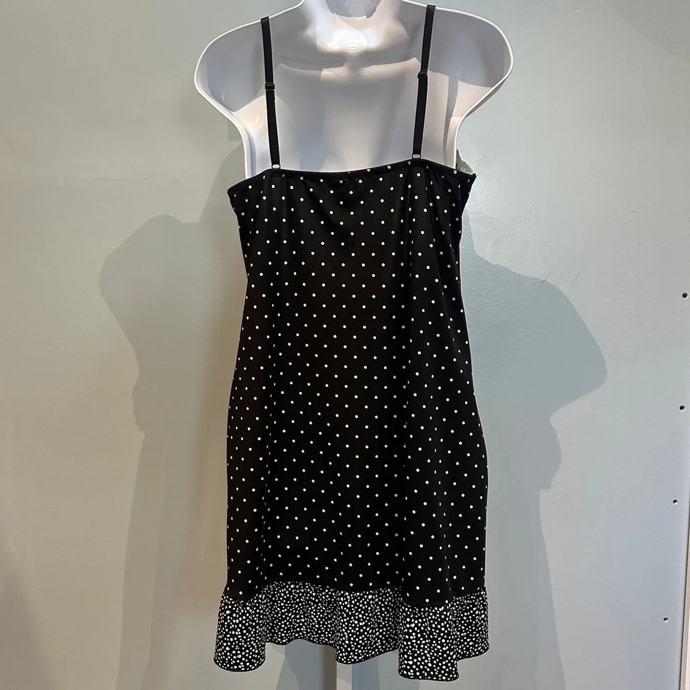 Victoria’s Secret Marilyn Monroe Black and White Polka Dot Slip Dress XL